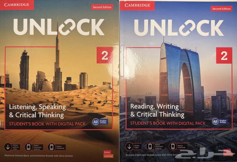 كتب Unlock 2 جديدة (Listening   Speaking Reading   writing)64381205188609110