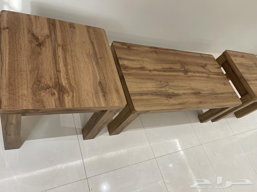 طقم طاولات غرفة معيشة خشب 3 قطع64386738750081112