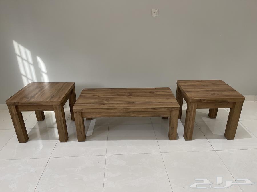 طقم طاولات غرفة معيشة خشب 3 قطع64386738750081110