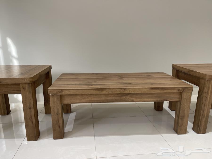 طقم طاولات غرفة معيشة خشب 3 قطع64386738750081111