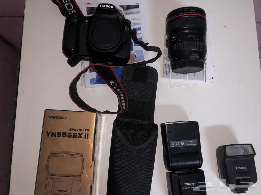 كاميرا كانون 70 دي وفلاش وعدسة 24-10564391133098370110