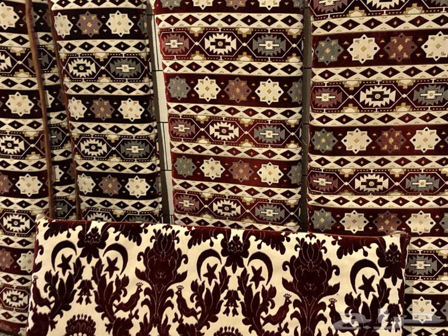 Clean rattan floor seating set consisting of 6 pieces with lightly used cushions64388949582595110