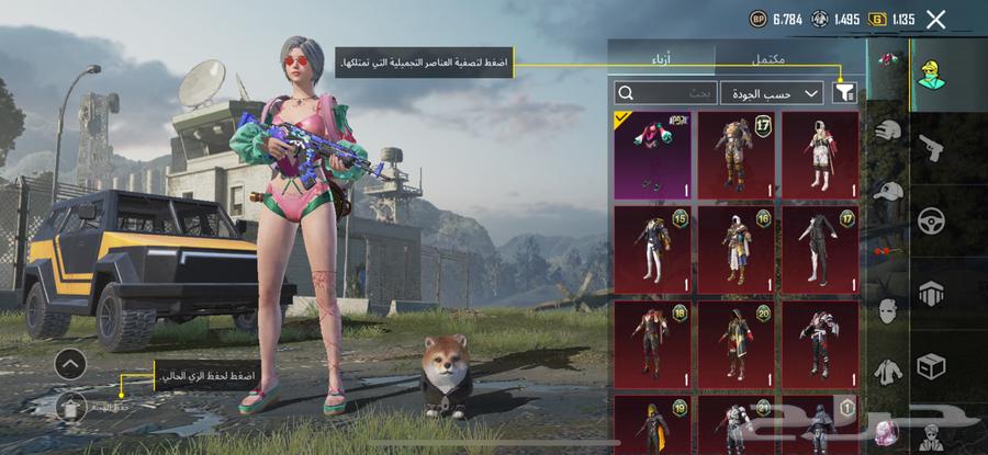 حساب ببجي رخيص مع اسلحة كل مسج64377211767937110