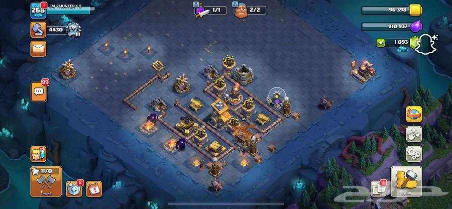 قرية كلاش اوف كلانس تاون 17 الماكس الماكس64384521087747112