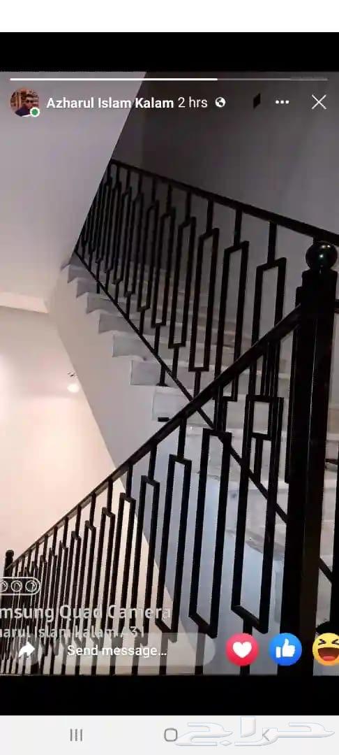 I have iron stairs and modern iron doors.63617671209089114