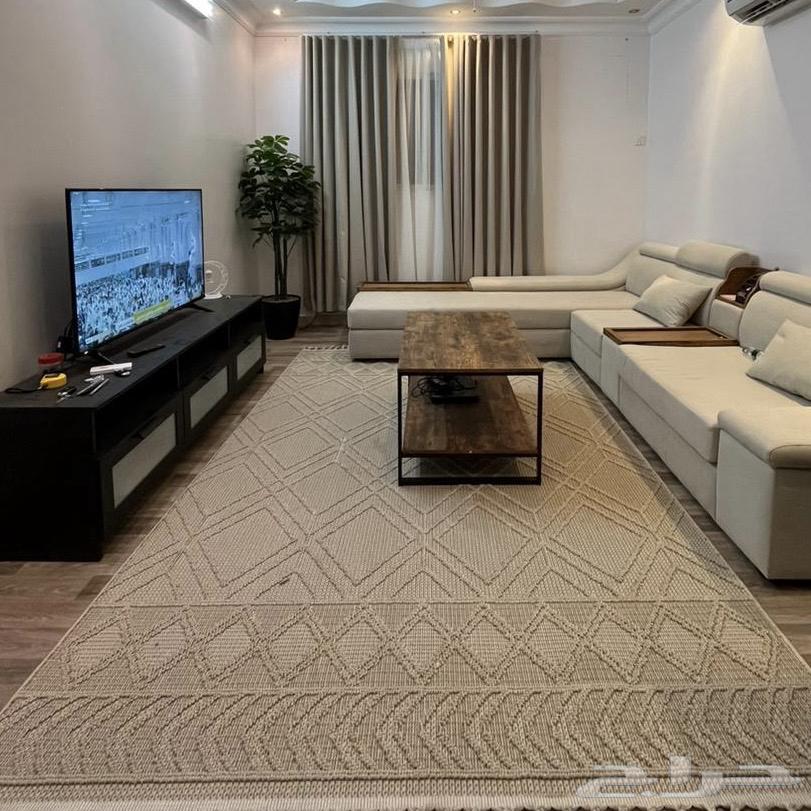 Sofa, bookshelf with screen, coffee table64381466576513110