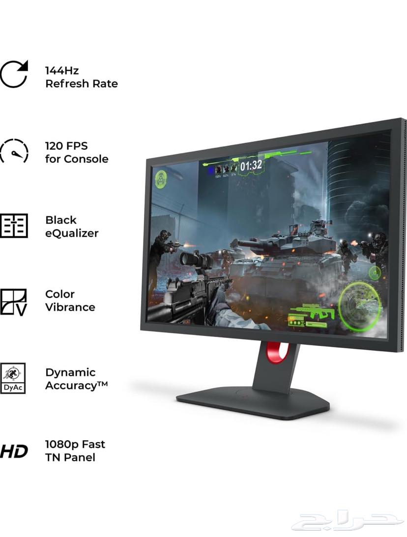 شاشة قيمنق 144 hz تدعم سوني pc64389791676161110
