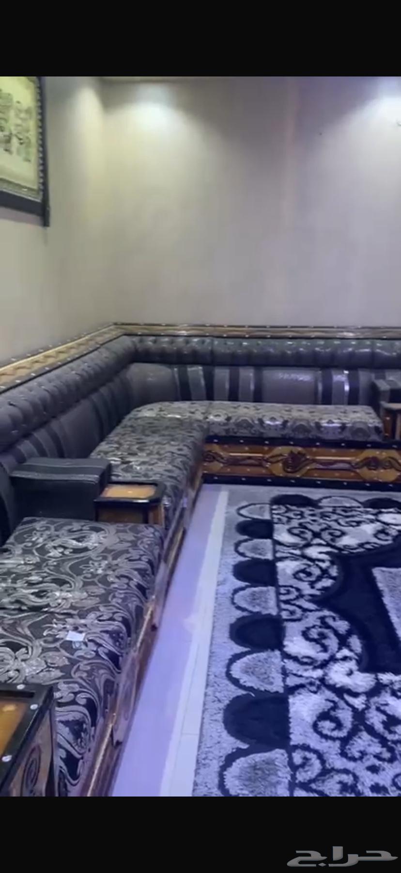 Men's Majlis Sofa for Sale with Curtain, Table, Four Cushions, and Cooler64385733410691111