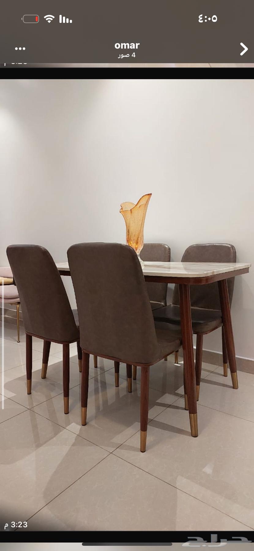 طاوله 4 كراسي نظيفه مره ب 650  التواصل واتساب64385425849601112