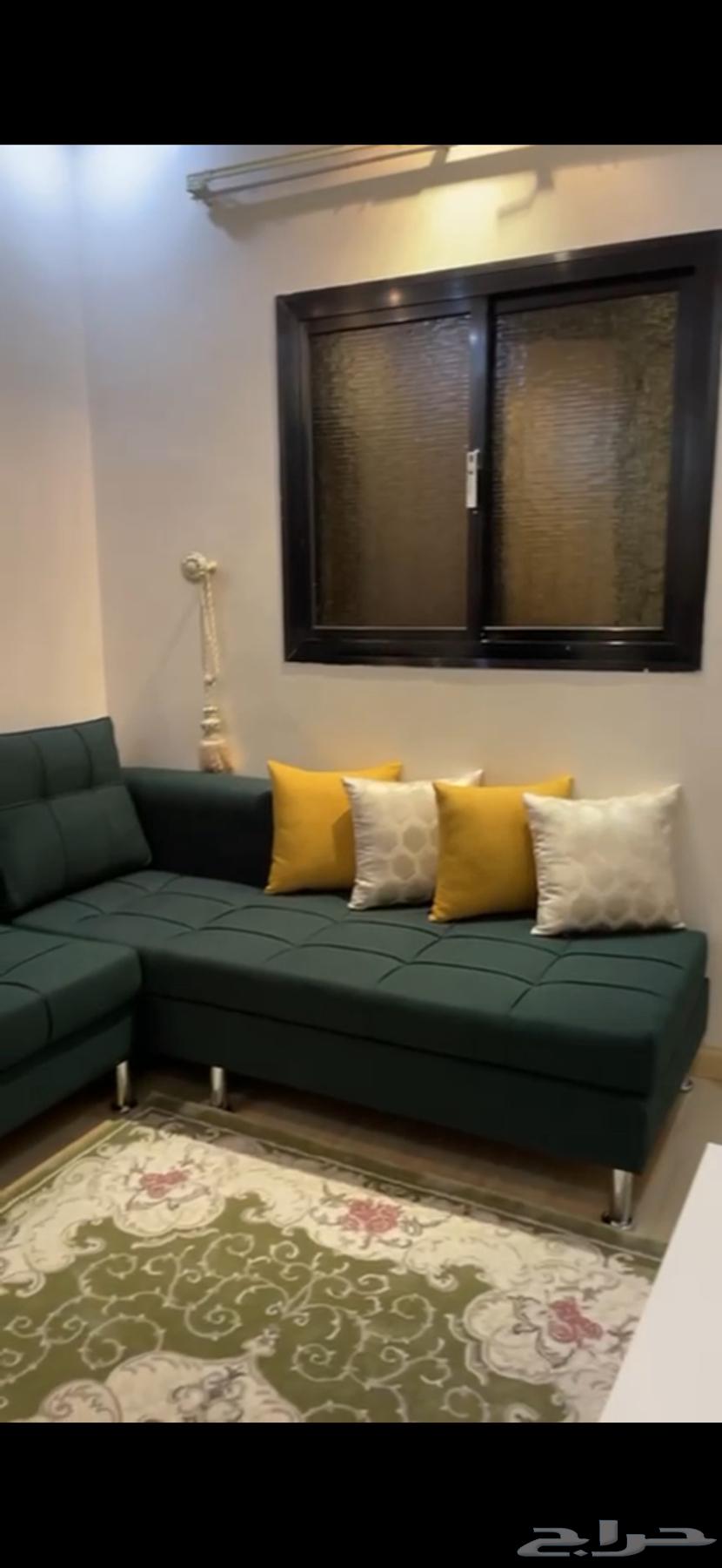 كنب حرف L 3x2 مع الخداديات64379210393219110