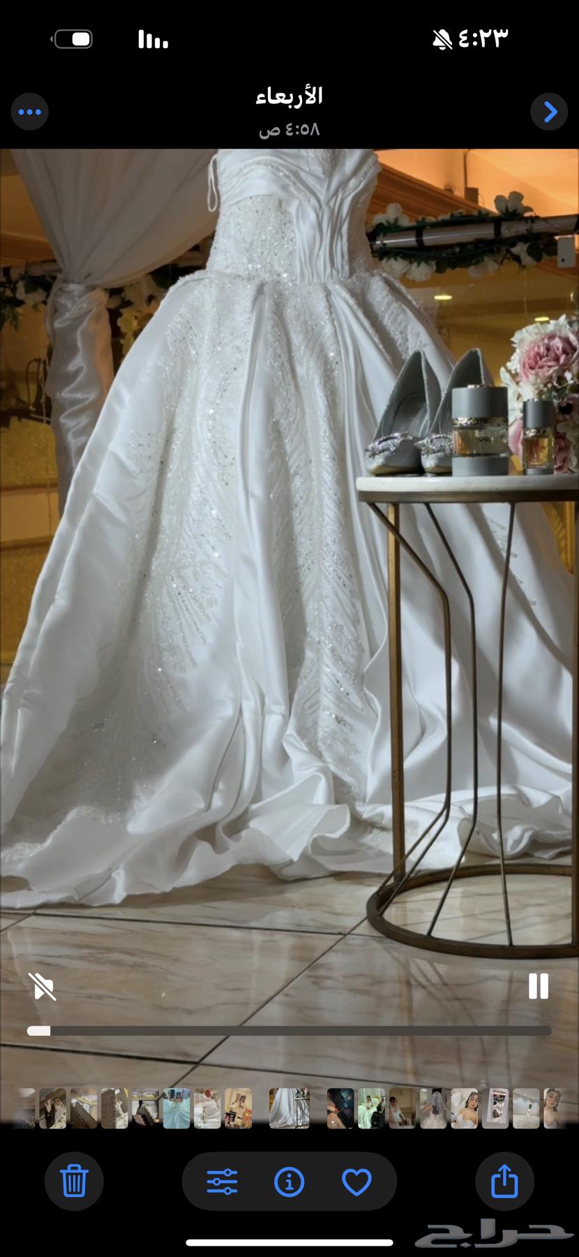 فستان زواج اول لبسه 4 ساعات فقط للبيع 60064385747451907110