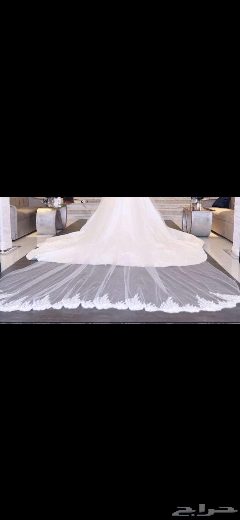 فستان زواج ابيض تصميم خاص شامل الطرحة و الجيبون64392086811009113