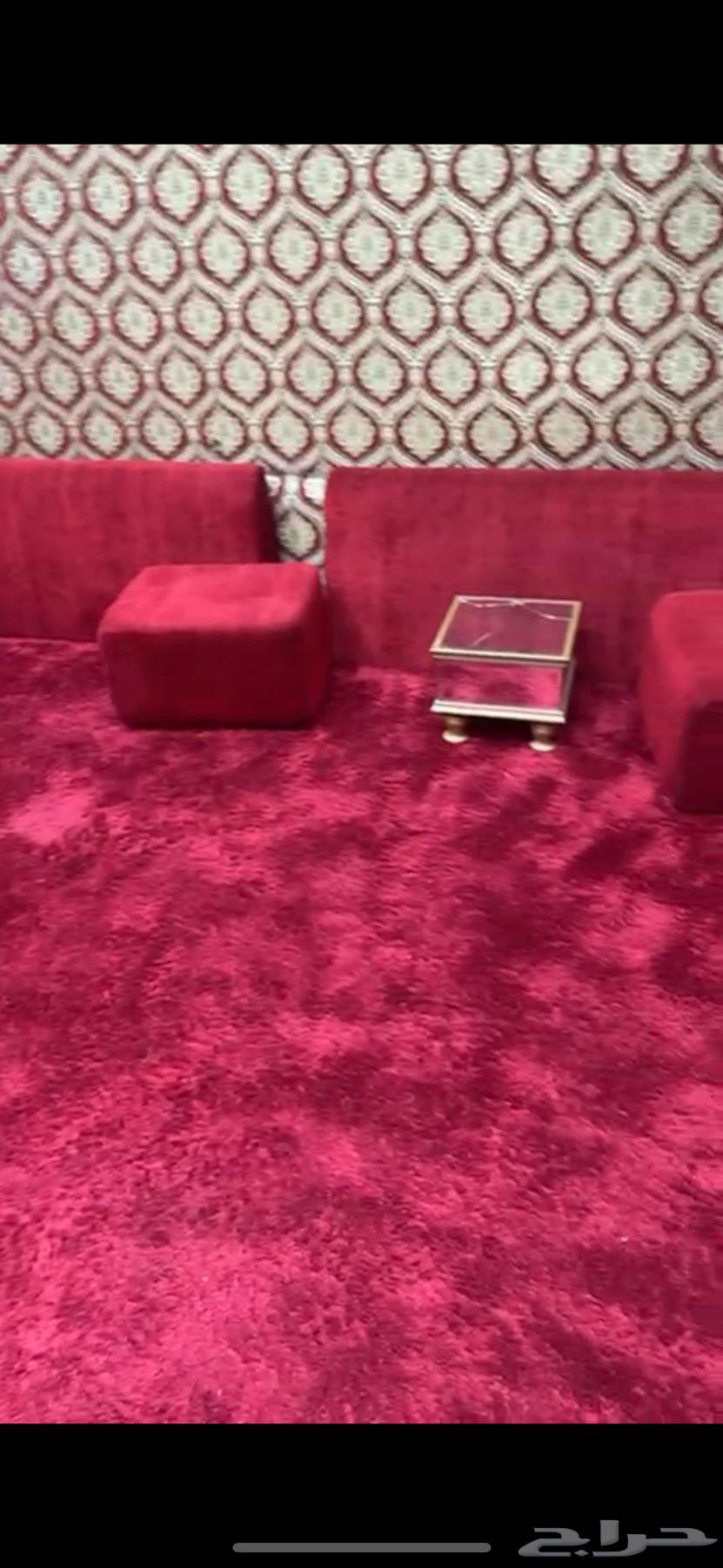 Carpet, pillow, and floor table with 4 waiters64390897971203110
