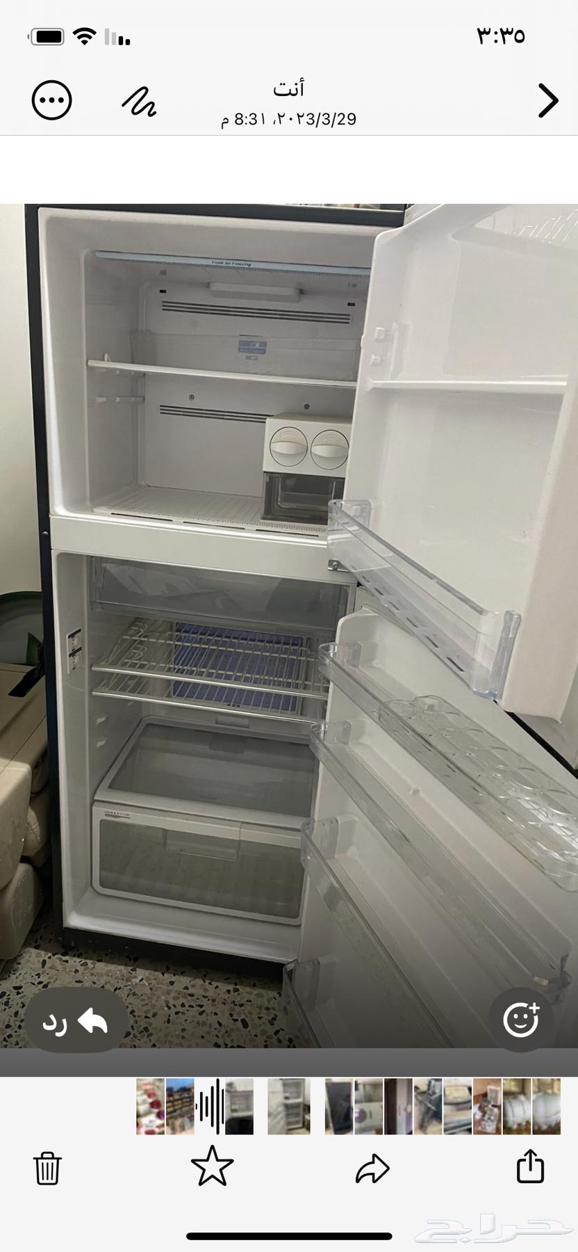 ثلاجة البيع شرط نظيفه64385036058243111