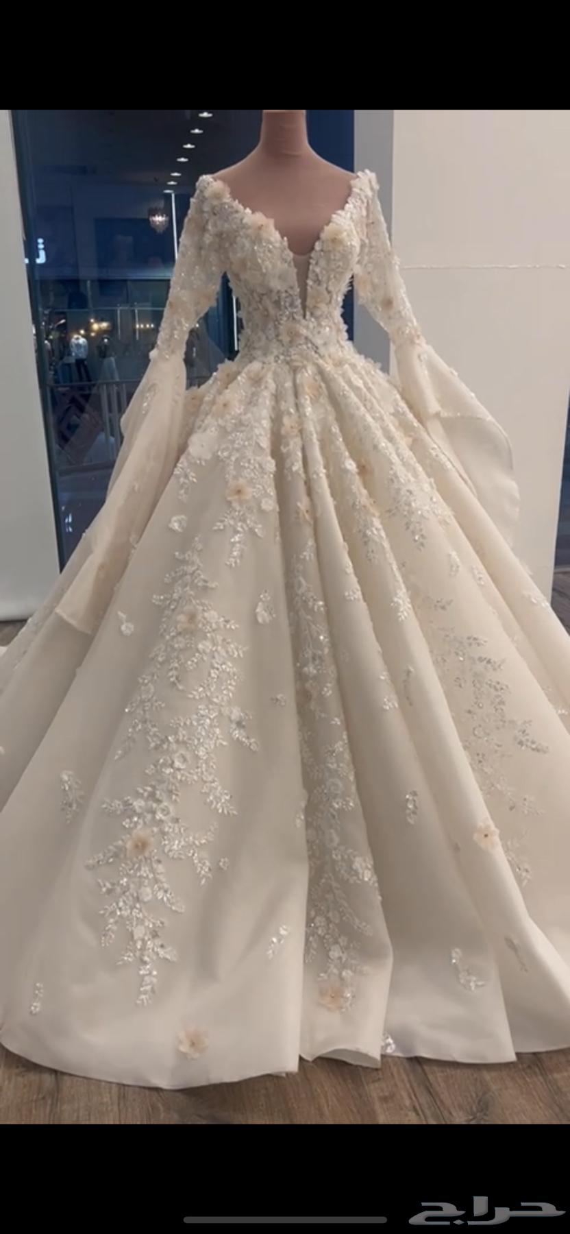 فستان زفاف كامل مع الجيبون والطرحه سعر البيع 250064377681046146110