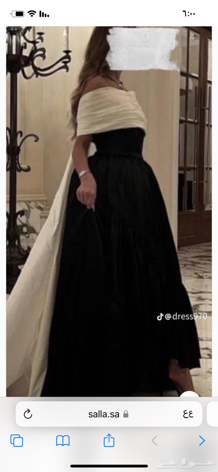 فستان لبس مره وحده اخو الحديد64389584983297113