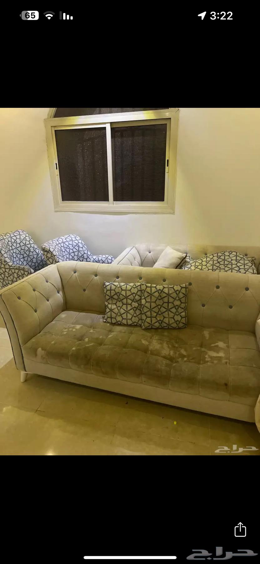 Leather sofa for sale for the sake of God, two large sofas and two small ones64378803663745110