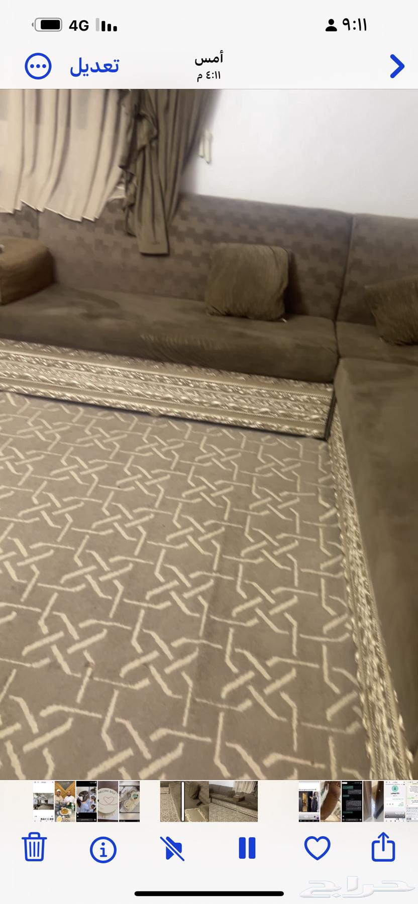 كنب بحاله جيده تقريبا 3 464380820176258110