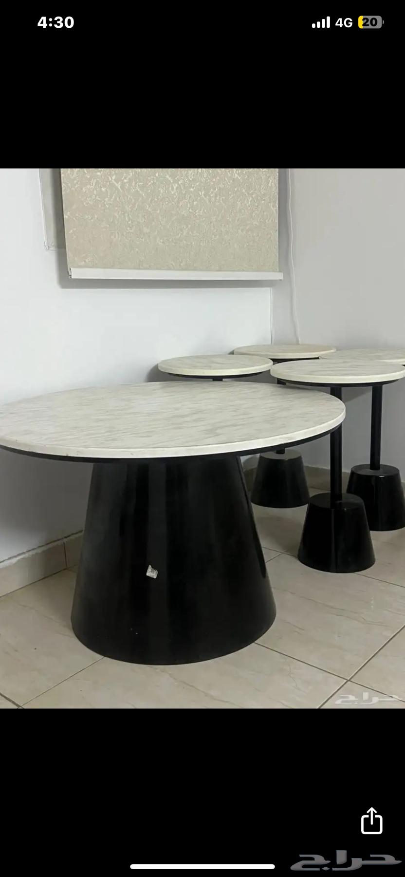 طقم طاولات مميز ومرتب وفخم للبيع64382818391554110
