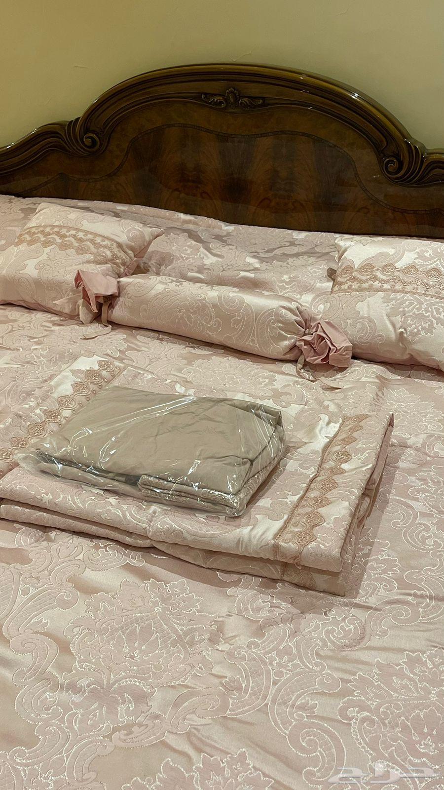 طقم كامل شرشف سرير 8 قطع جديد64380107298049112