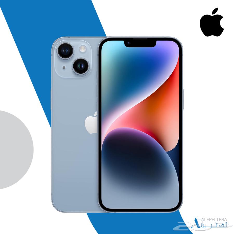 ايفون 14 بلس  128قيقا أخر تحديث اللون نفس الموجود بالصورة64393142410882110