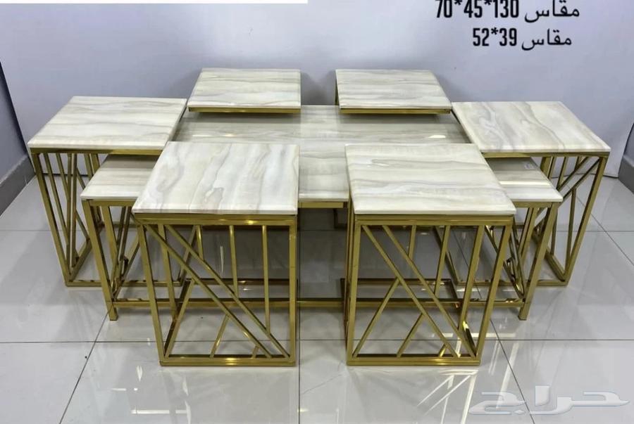 طاولة قهوه مع 6 خدمه64392937037826110