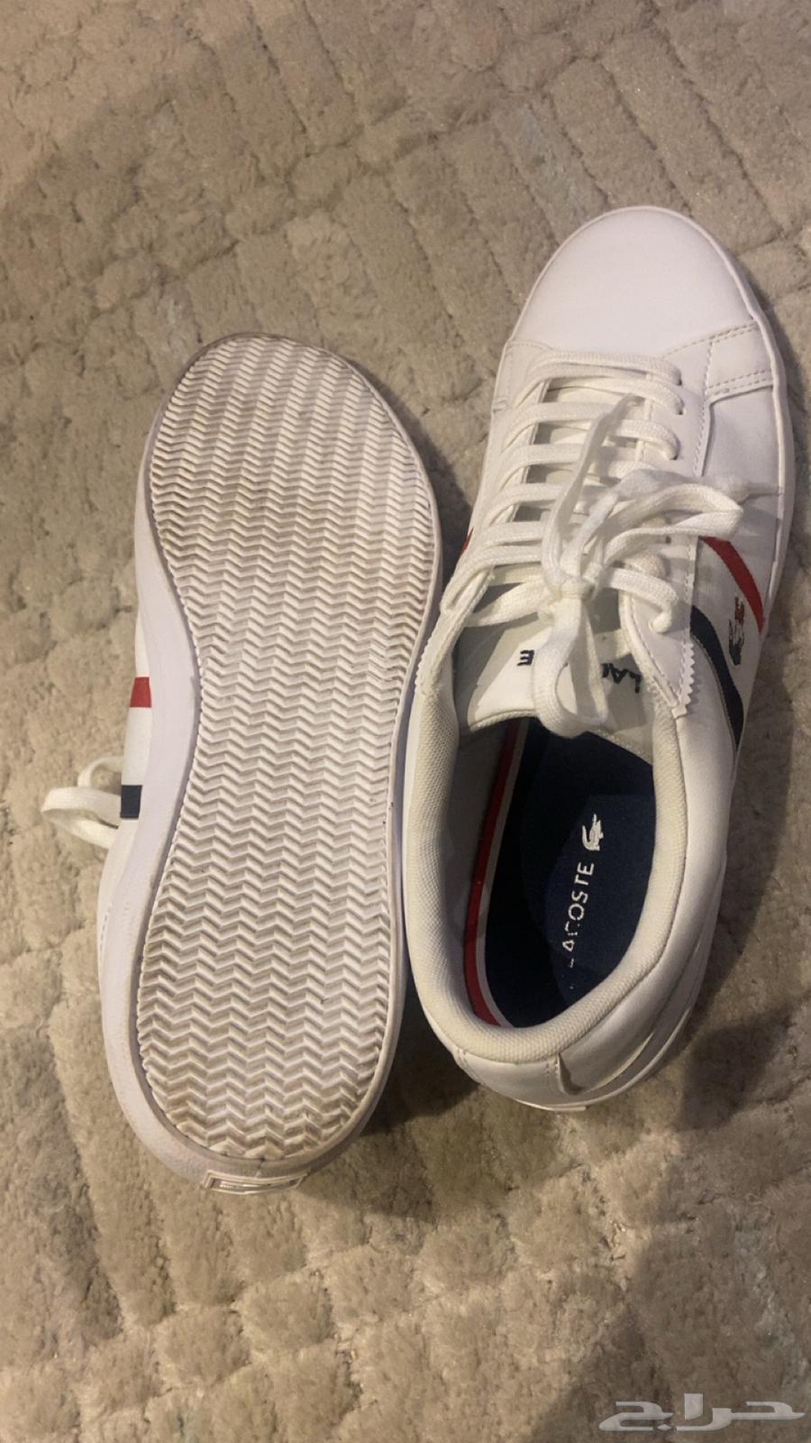 شوز لاكوست اصلي ابيض64400758030082114