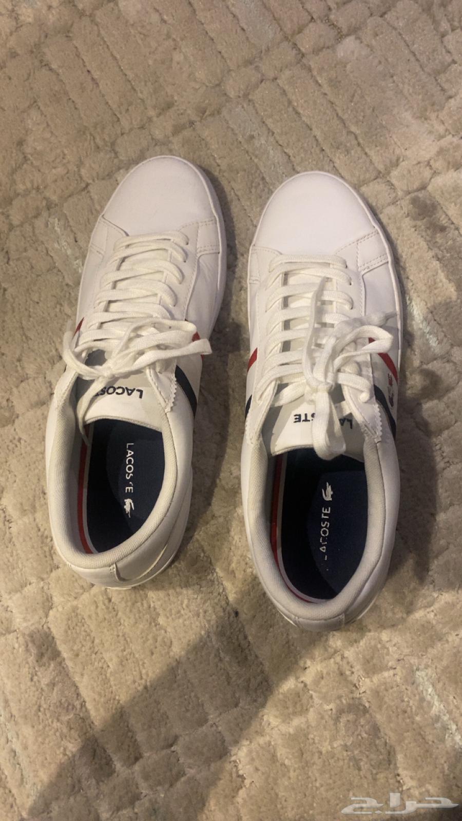 شوز لاكوست اصلي ابيض64400758030082110