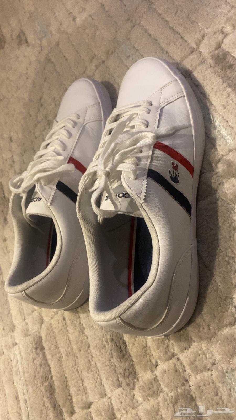 شوز لاكوست اصلي ابيض64400758030082111