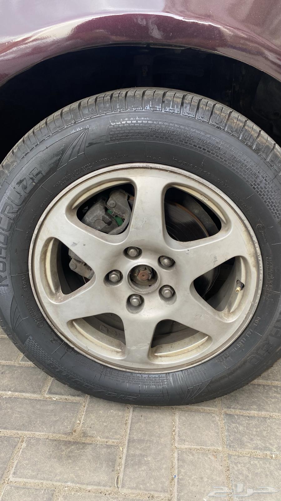 طقم جنوط كروم سوناتا 2007 مع كفرات جديده64540779824769111