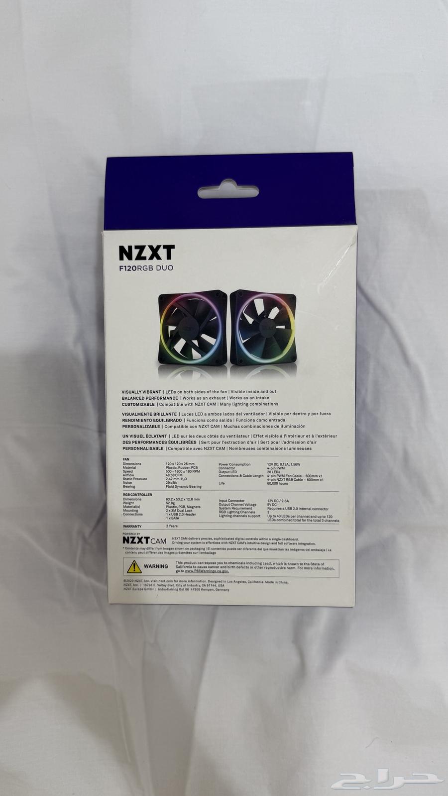 مراوح nzxt 120m x3 مع الكنترول63619277160322111