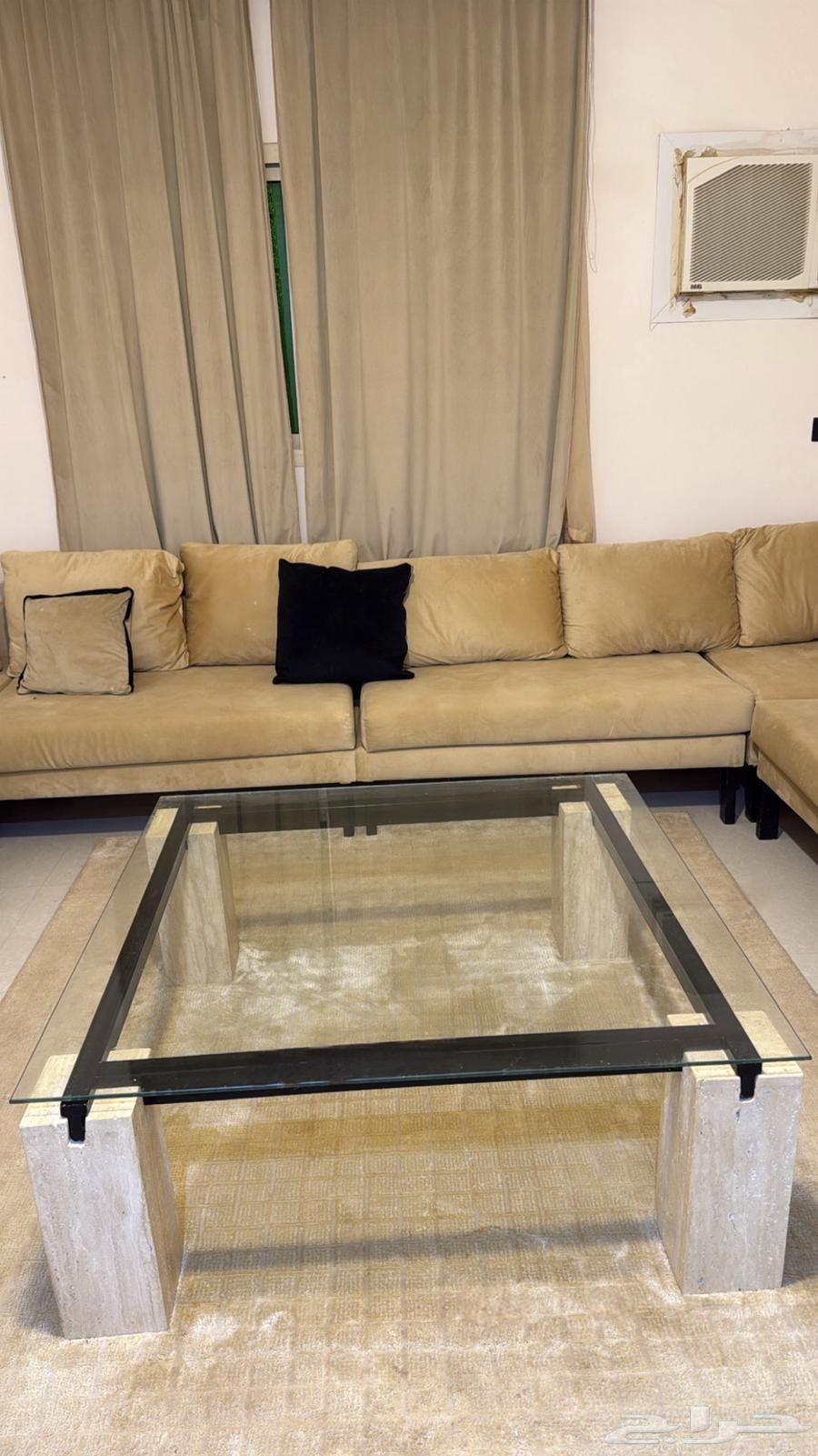 New 1x1 meter table and used sofa64393790430209112
