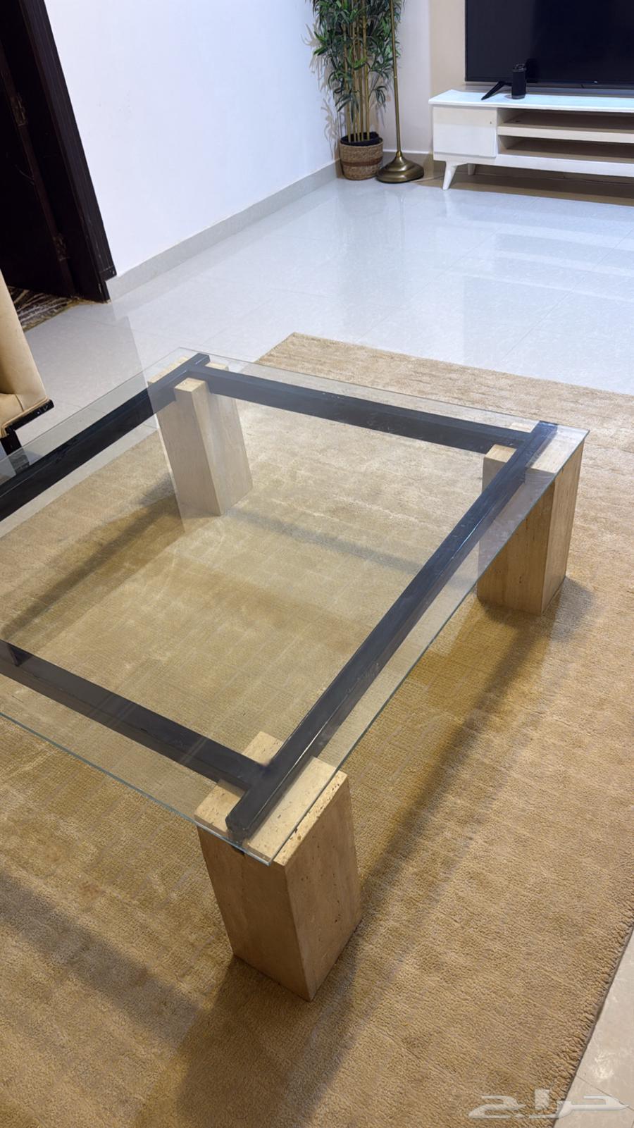 New 1x1 meter table and used sofa64393790430209110