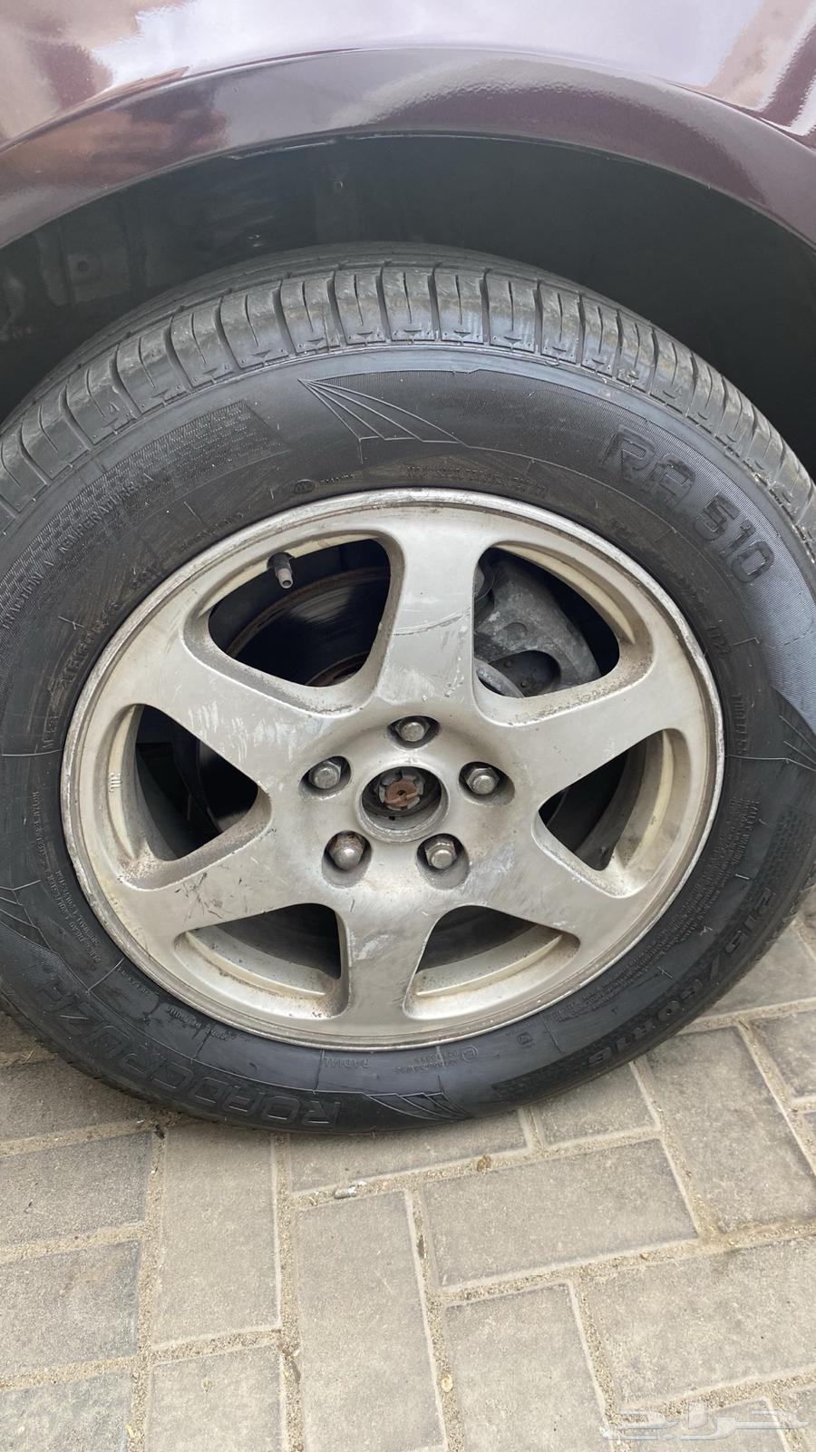 طقم جنوط كروم سوناتا 2007 مع كفرات جديده64540779824769112