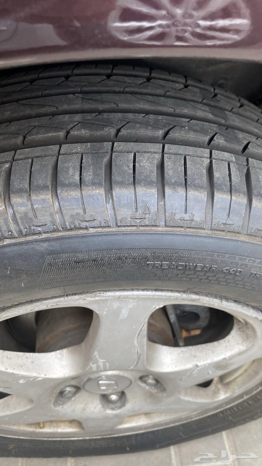 طقم جنوط كروم سوناتا 2007 مع كفرات جديده64540779824769114