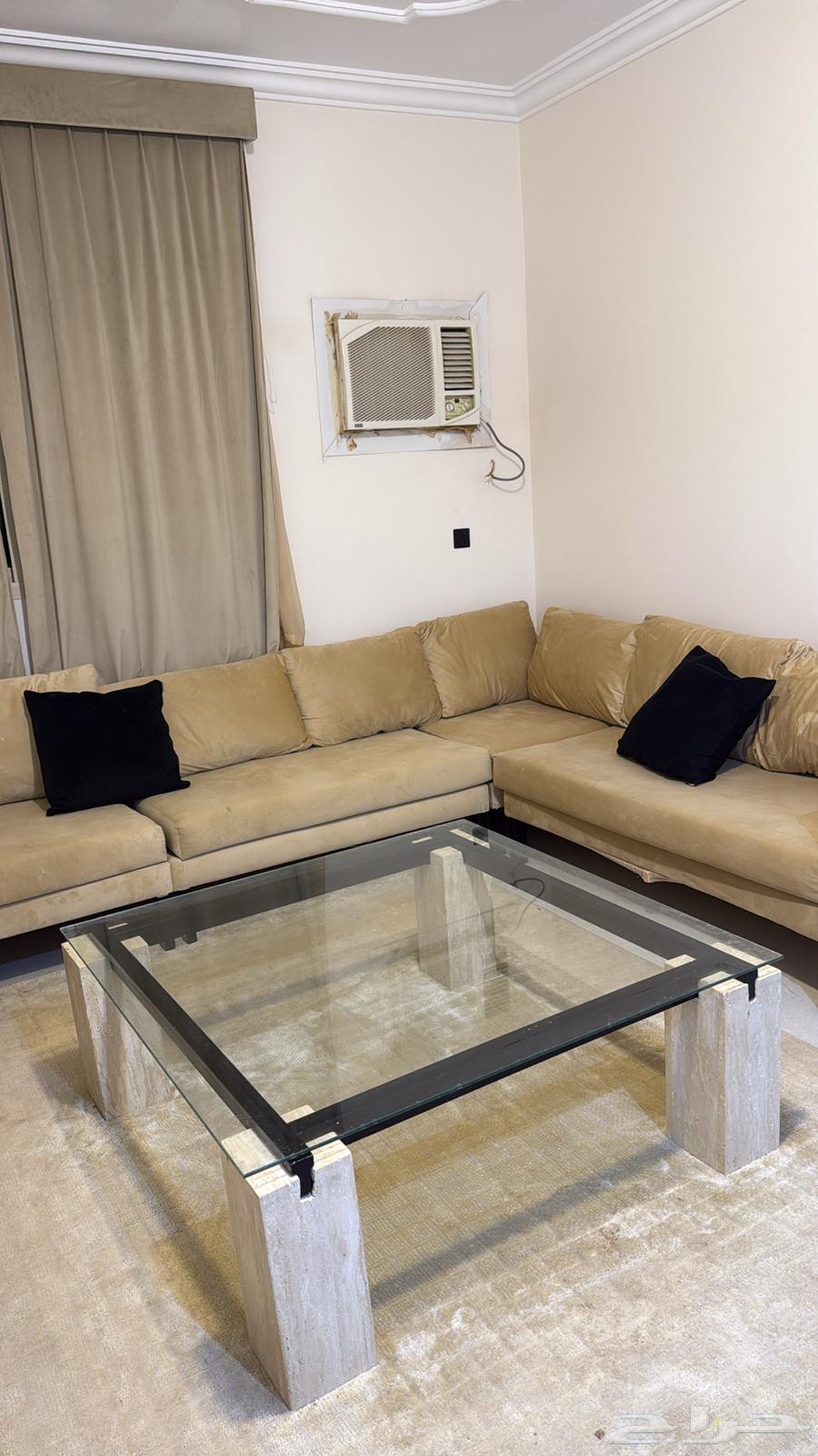 New 1x1 meter table and used sofa64393790430209113