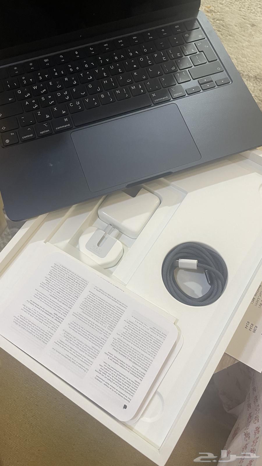 MacBook Air 13.6 inches bought from Jarir, used for only two months64398939524099113