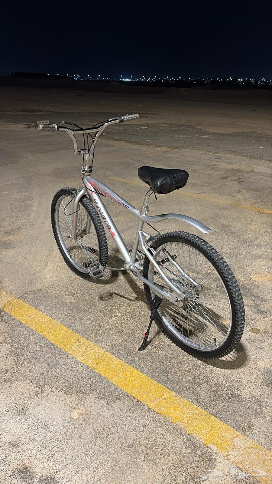 Clean Cobra bicycle, size 26, rare silver color. Location: Al-Kharj64398814176641113