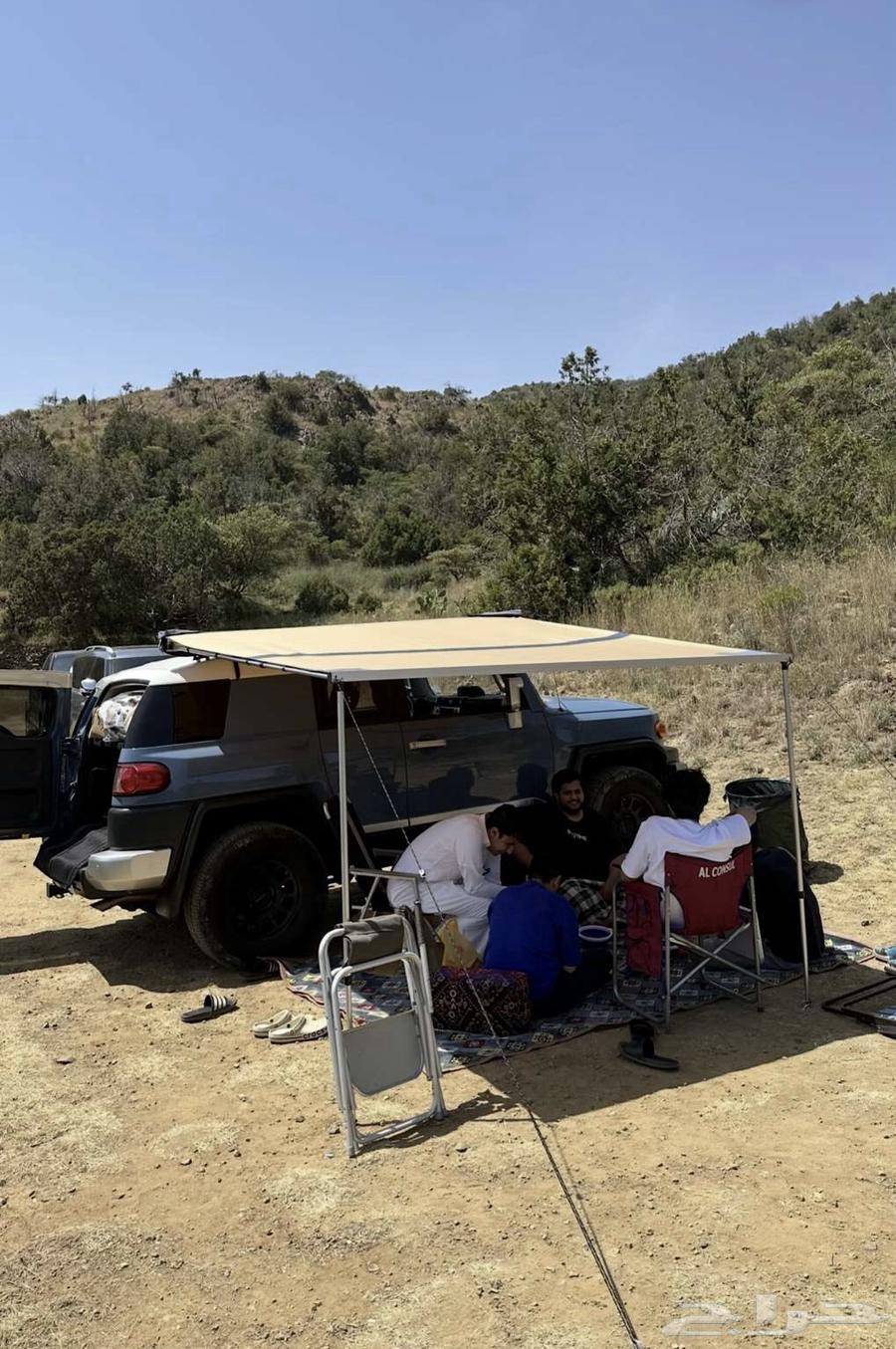 ARB 2.5x2.5 meter umbrella with lighting and included mounting bases64539811307393114