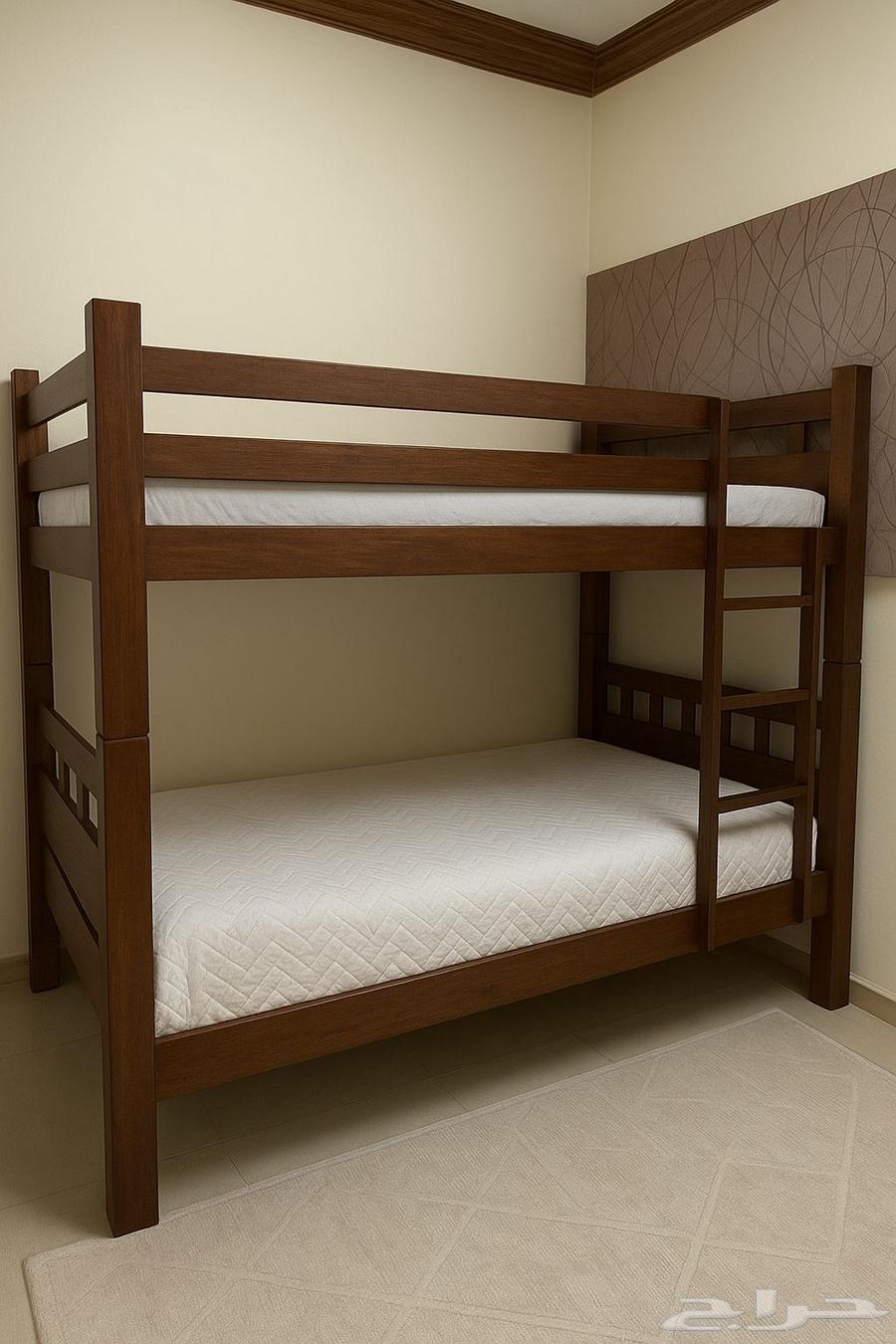 سرير دورين خشب استعمال بسيط مع المراتب64398395888515110