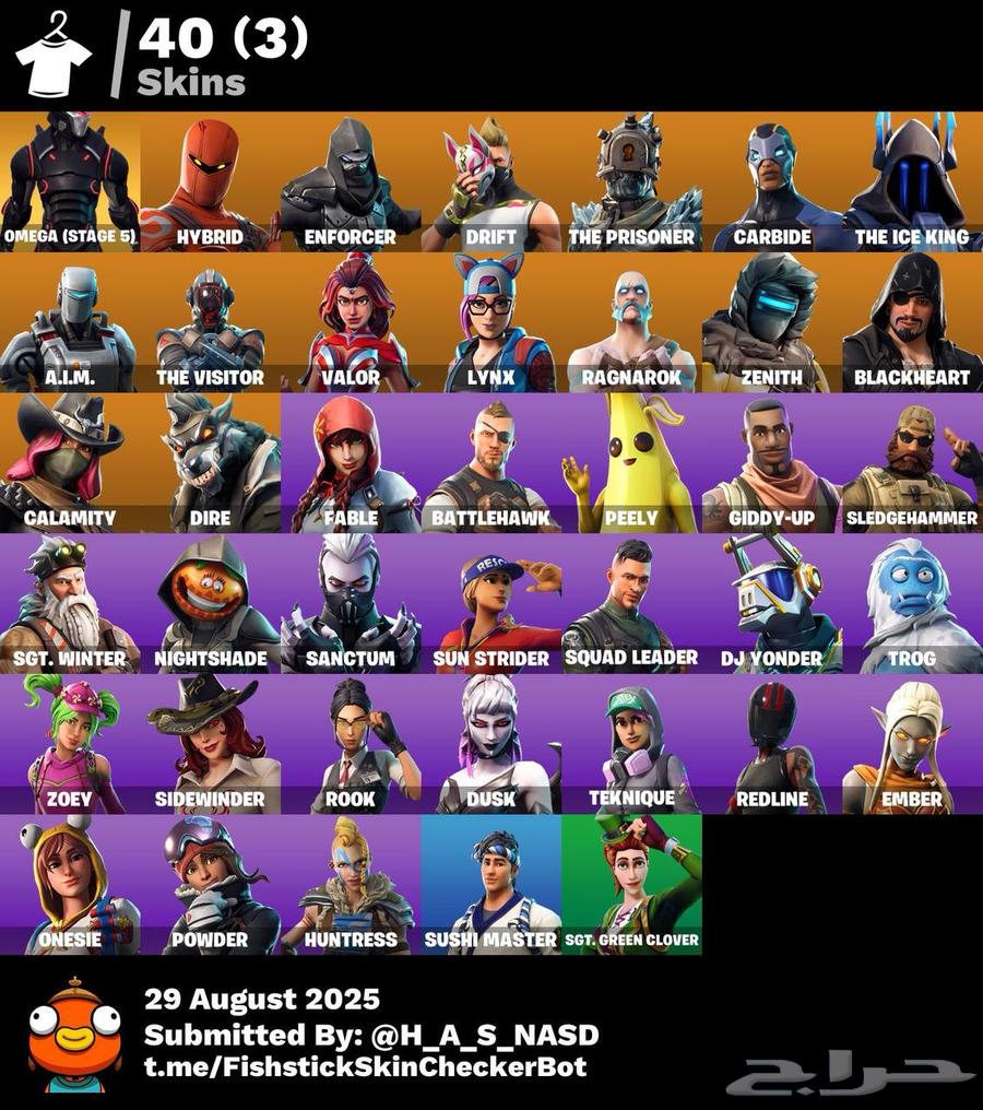 Fortnite accounts for sale, you can buy one or multiple as needed64398686909826110