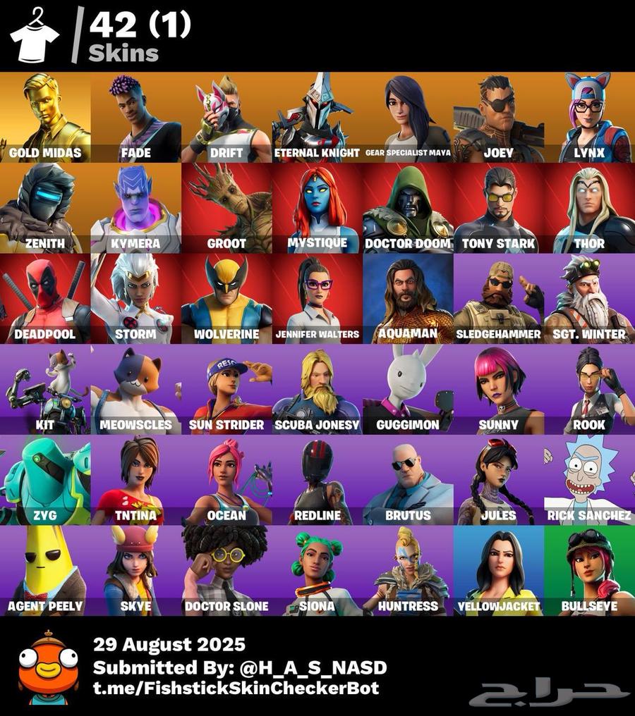 Fortnite accounts for sale, you can buy one or multiple as needed64398686909826112