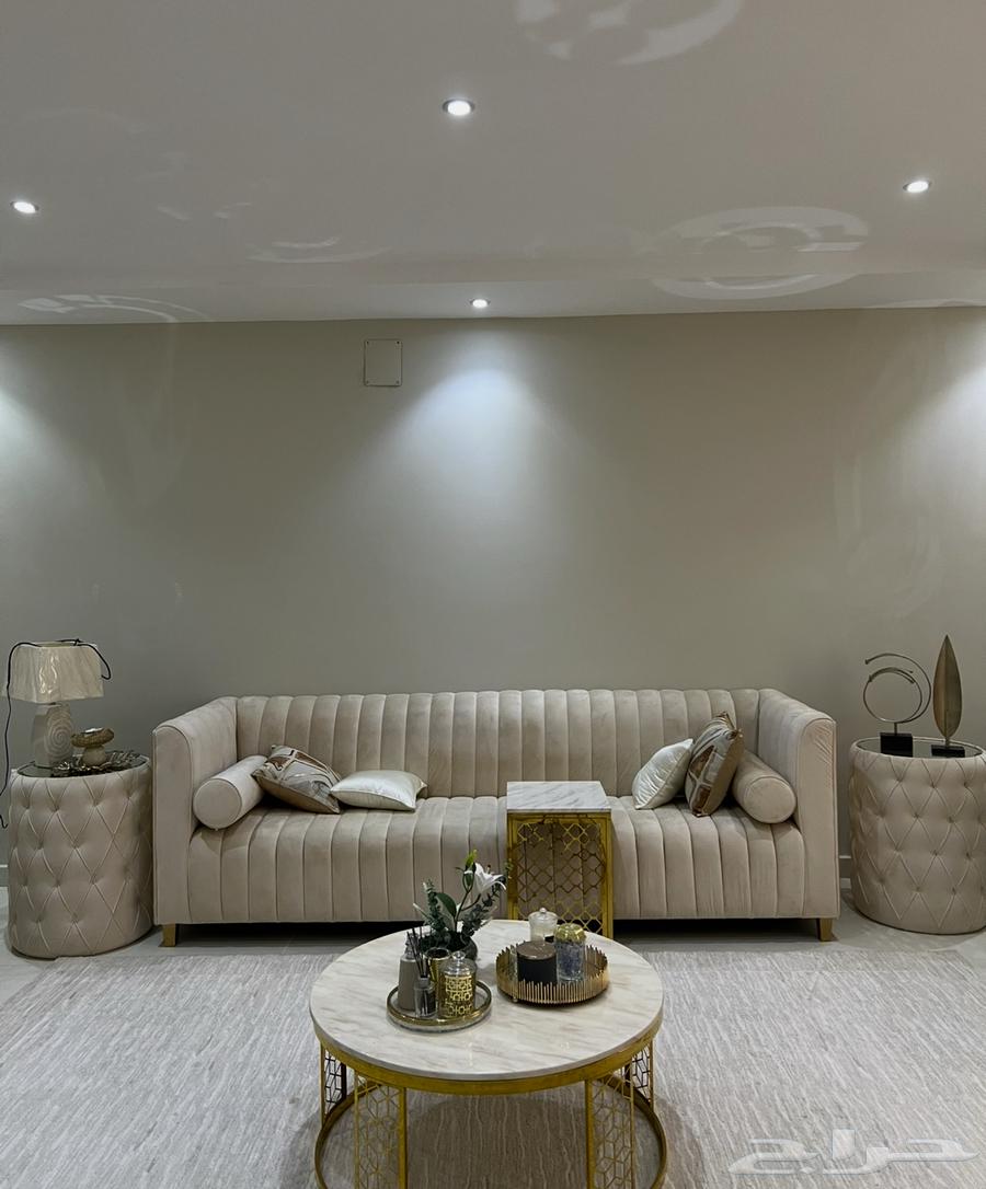 طقم أثاث كنب مجلس جوانب مرايا وطقم طاولات رخام64401257928321111