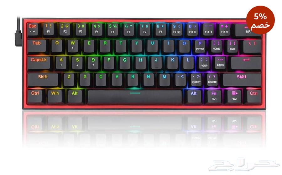 كيبورد K617 RGB ريد سويتش64400009540739110