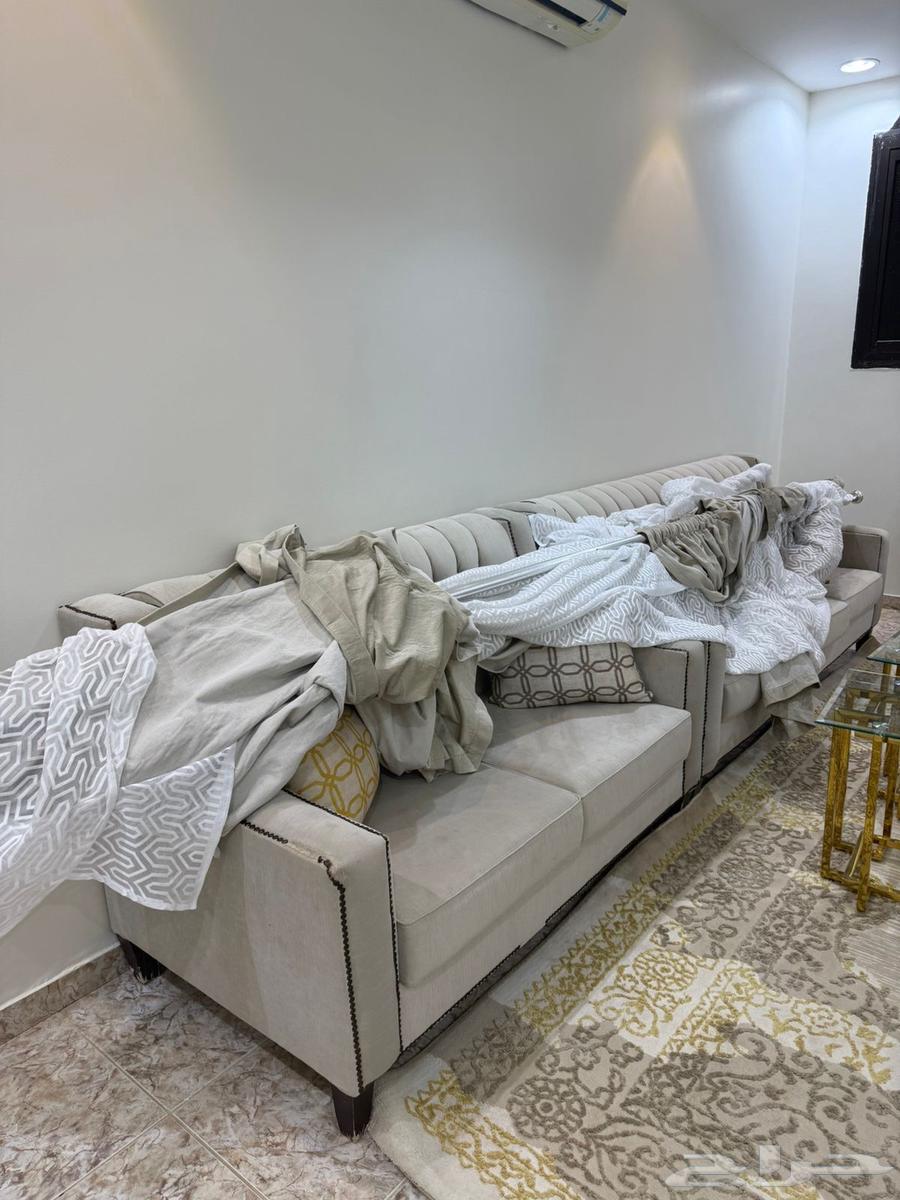 Sofa, tables, curtains for sale, clean64394800229121111