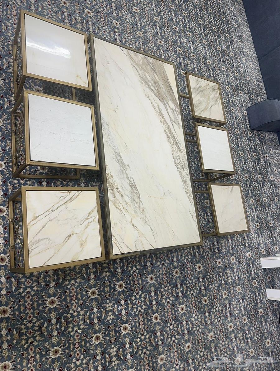 طاولة رخام مع 6 طاولات خدمة64400009532674111