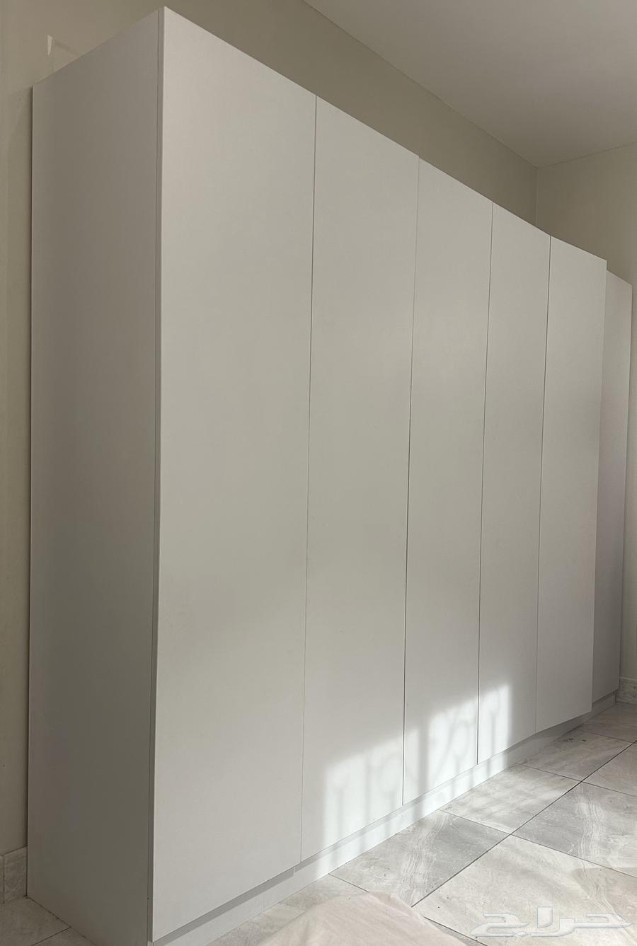 دولاب ملابس أبيض 3 متر تصميم ايكيا Ikea64400688578179111