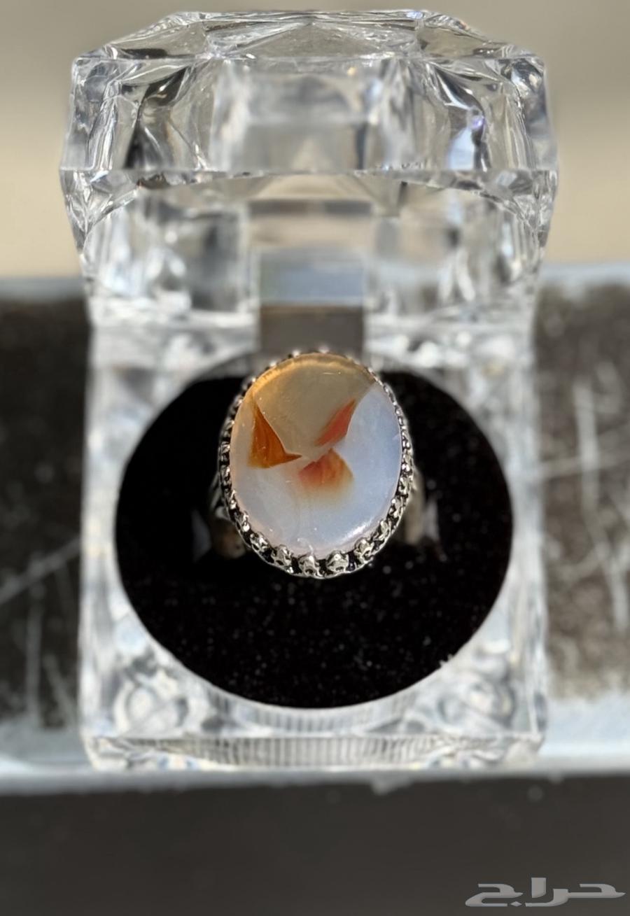 خاتم عقيق يماني فضة 925 (صياغة بكيل)64397242276097113