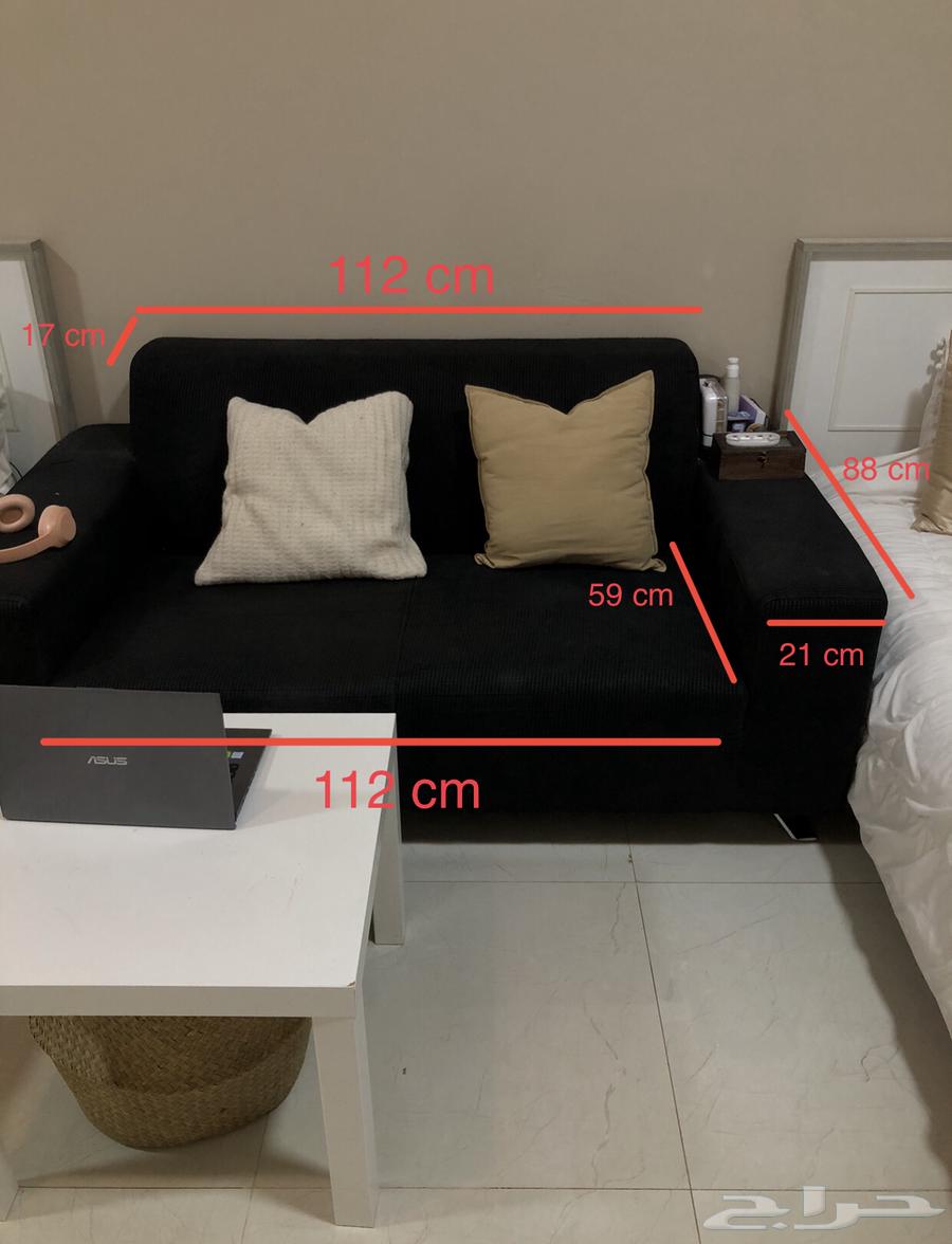 كنبة سوداء أريكة64394220609667112