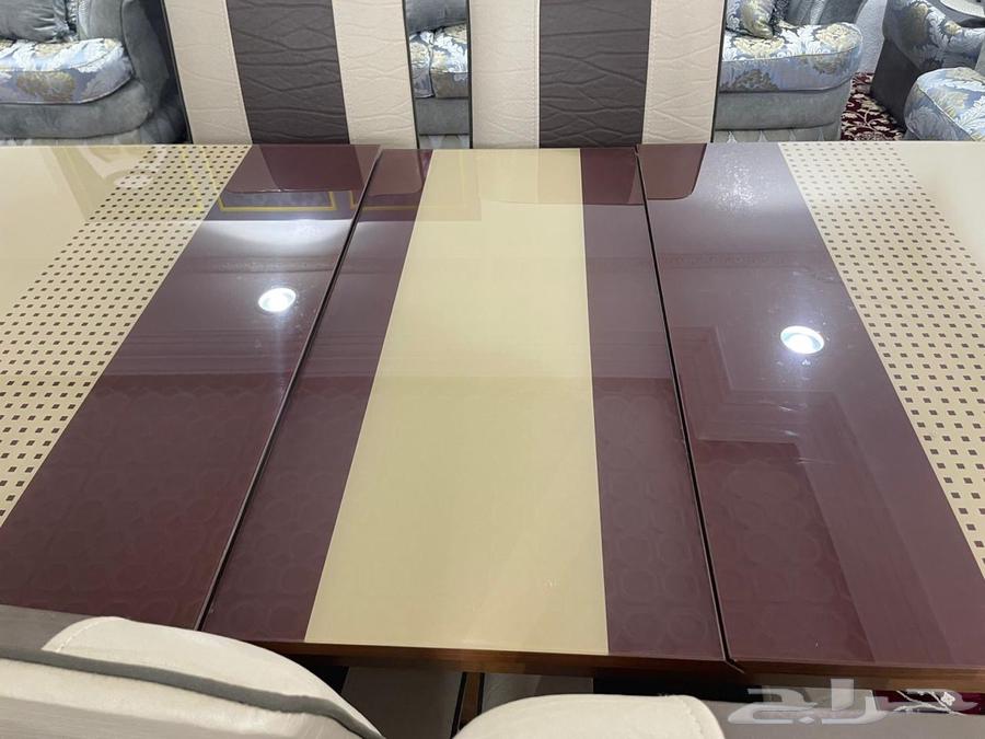 Dining table extendable with 6 chairs64393541505922113